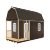 Lofted Cabin W Corner Porch